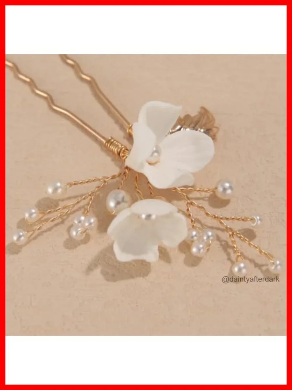 Handmade Pearl Bridal Hair Pins Wedding Hair Accessories for Women